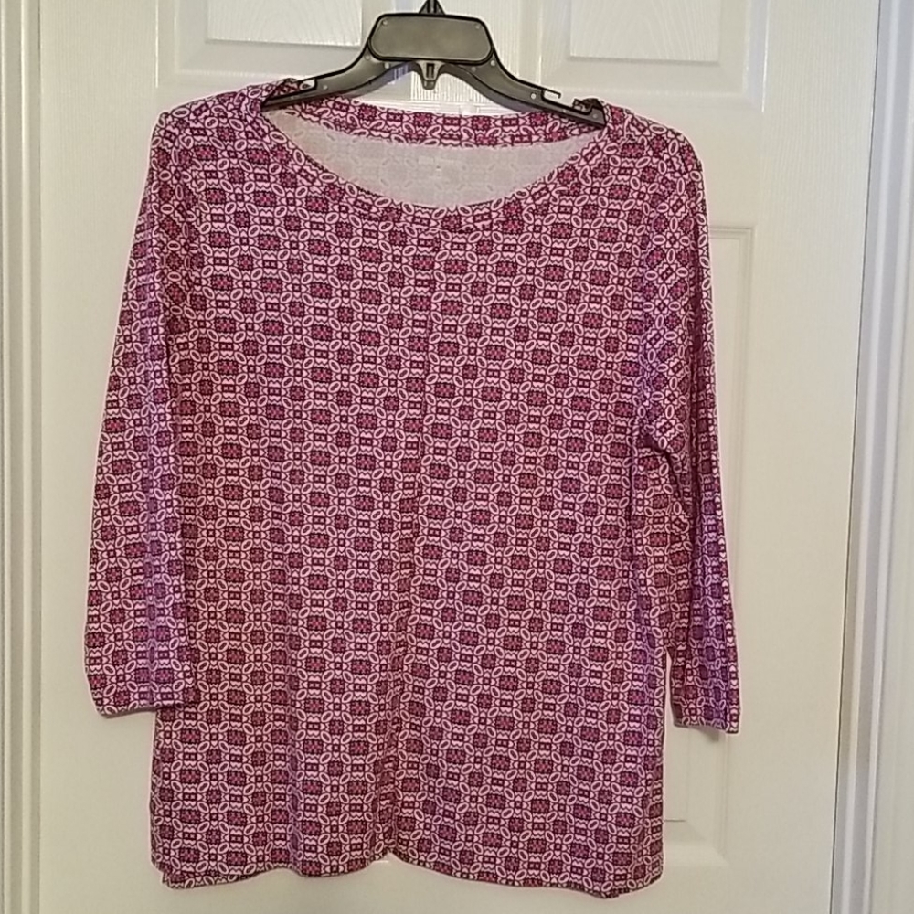 Kim Rogers ladies top...XL..multi color pinks
